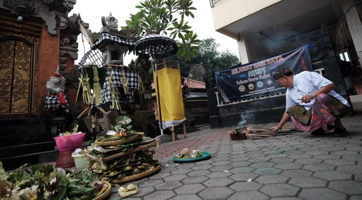 Umat Hindu di Depok Gelar Upacara Mecaru dan Tawur Kesanga Sambut Hari Raya Nyepi